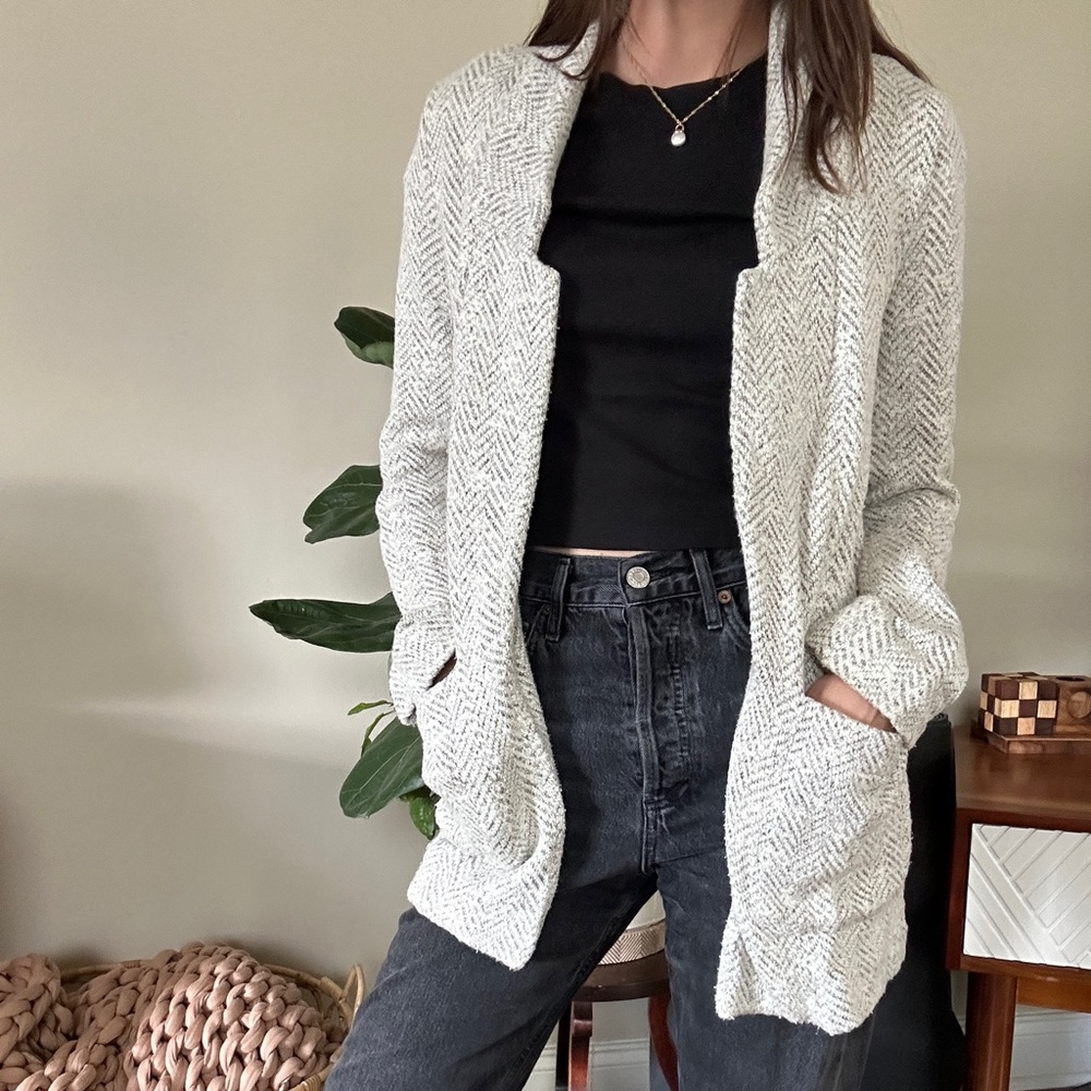Topshop knit blazer